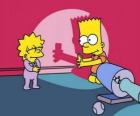 Kız kardeşi Maggie rahatsız edici Bart